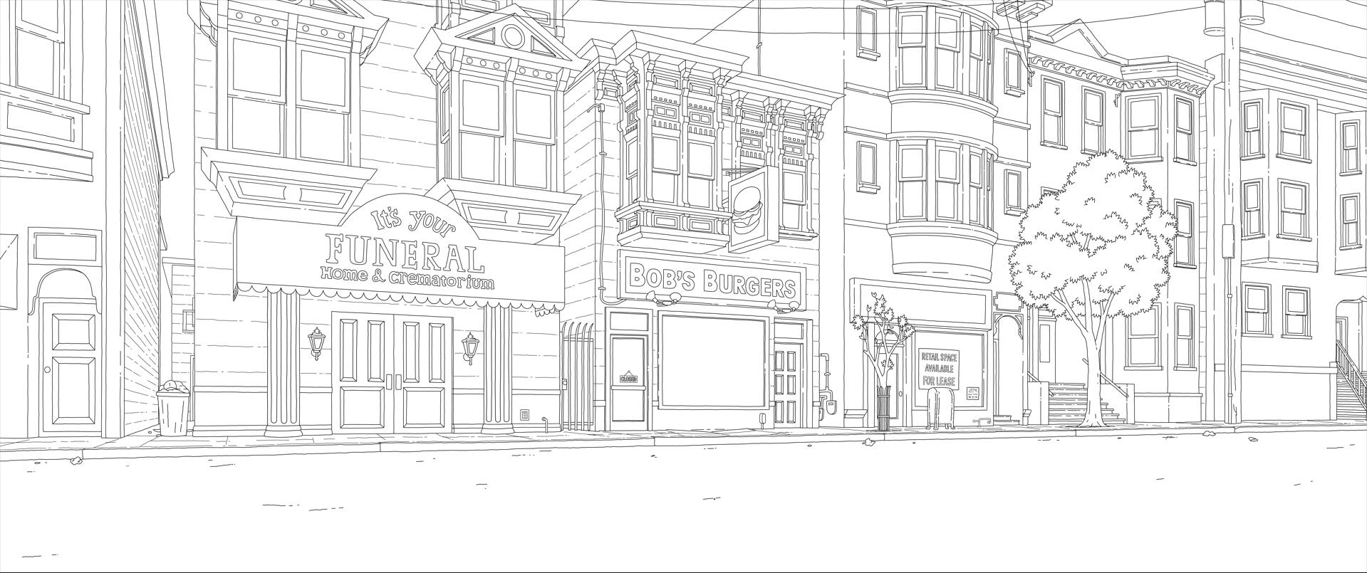 The Bob's Burgers Movie - Layout from 3D model base - 2020