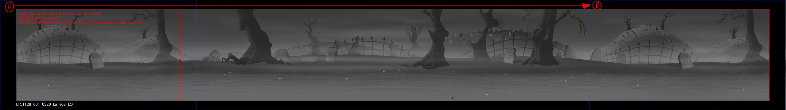Looney Tunes Short - Blundertakers - Painted Layout - 2020