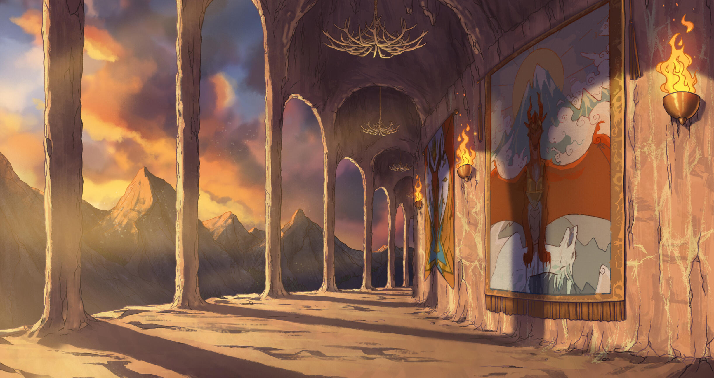 Skywing Palace, Dusk - 2020