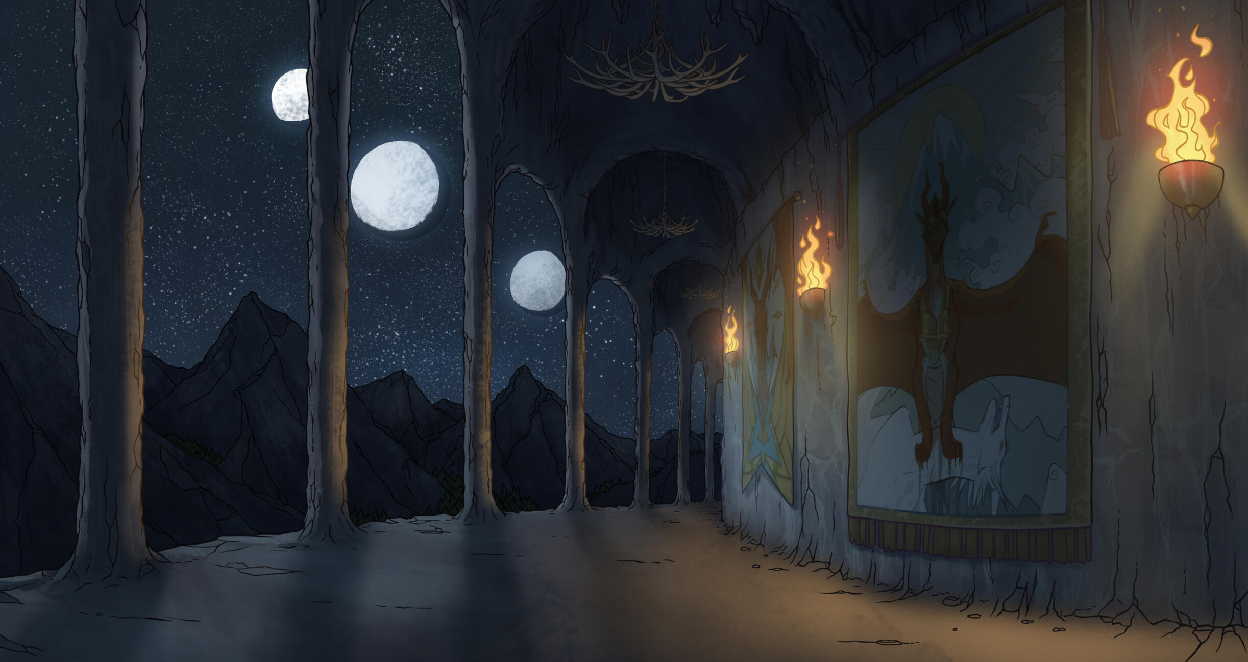Skywing Palace, Night - 2020
