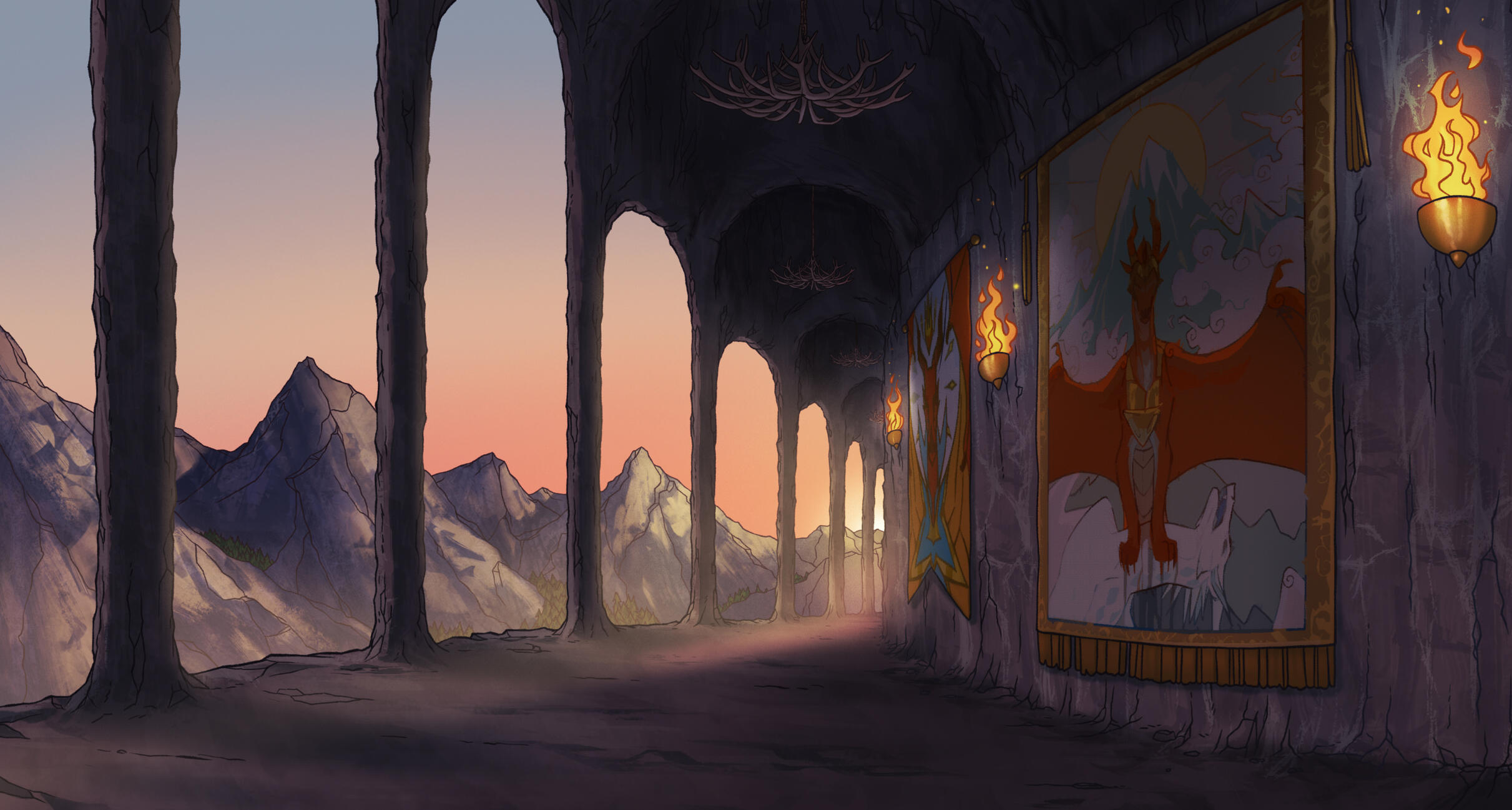 Skywing Palace, Dawn - 2020